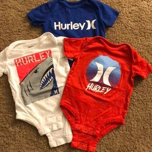 Lot of 3 Hurley Onesies